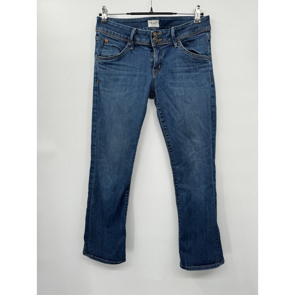 Hudson 28 Bootcut Jeans Womens Blue Medium Wash Mid Rise Flap Pocket USA